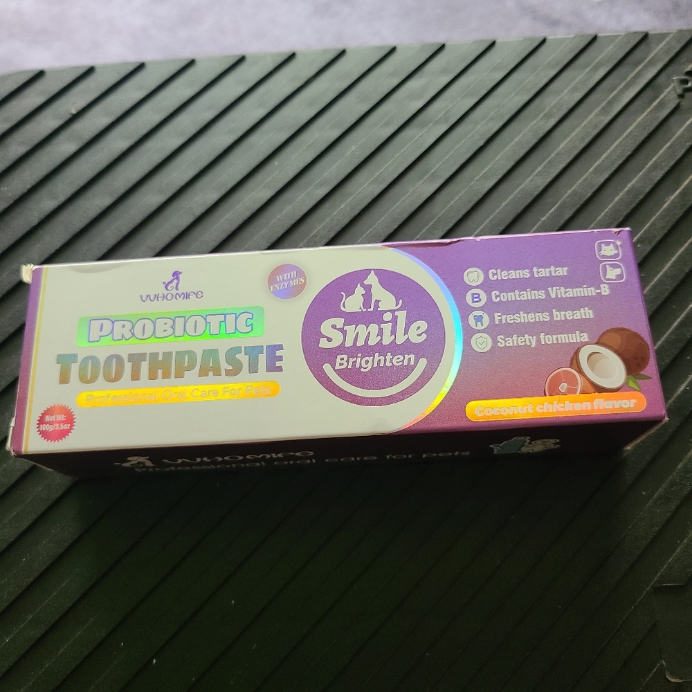 Probiotic Dog Toothpaste - Purple and Silver
